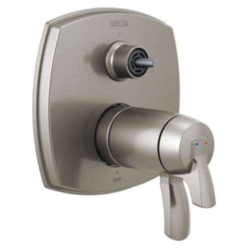 T27T876-SSLHP Stryke 17 Thermostatic Integrated Diverter Trim with Three Function Diverter Less Diverter Handle, Stainless