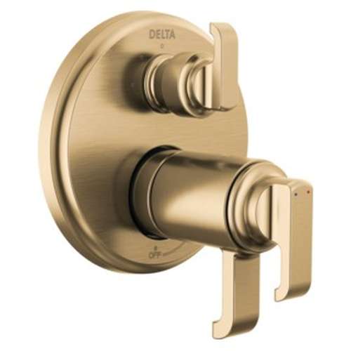 T27T889-CZ-PR Tetra TempAssure 17T Series Integrated Diverter Trim with 3-Setting, Lumicoat Champagne Bronze