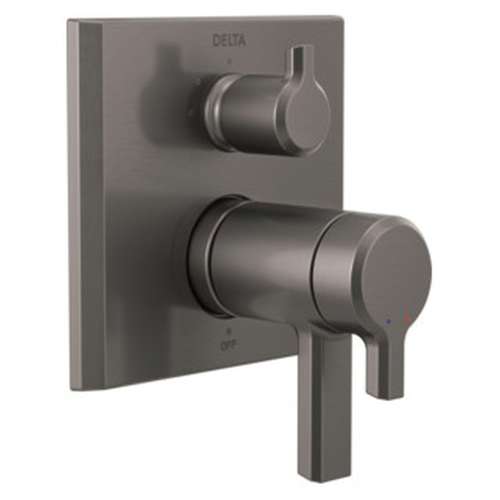 T27T899-KS-PR Pivotal TempAssure 17T Series Valve Trim with 3-Setting Integrated Diverter, Lumicoat Black Stainless