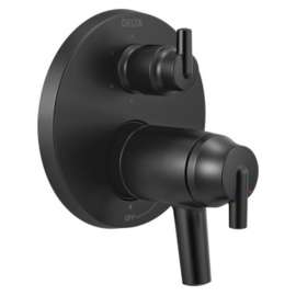 T27T959-BL Trinsic Contemporary TempAssure 17T Series Valve Trim with 6-Setting Integrated Diverter