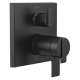 T27T967-BL Ara Angular Modern TempAssure 17T Series Valve Trim with 6-Setting Integrated Diverter, Matte Black