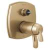 T27T976-CZLHP Stryke 17 Thermostatic Integrated Diverter Trim with Six Function Diverter Less Diverter Handle, Champagne Bronze
