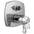 T27T976-LHP Stryke 17 Thermostatic Integrated Diverter Trim with Six Function Diverter Less Diverter Handle, Chrome