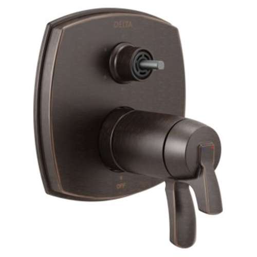 T27T976-RBLHP Stryke 17 Thermostatic Integrated Diverter Trim with Six Function Diverter Less Diverter Handle, Venetian Bronze