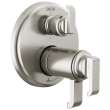 T27T989-SS-PR Tetra TempAssure 17T Series Integrated Diverter Trim with 6-Setting, Lumicoat Stainless
