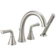T4733-SS Kayra Delta Kayra Roman Tub Trim with Hand Shower, Stainless