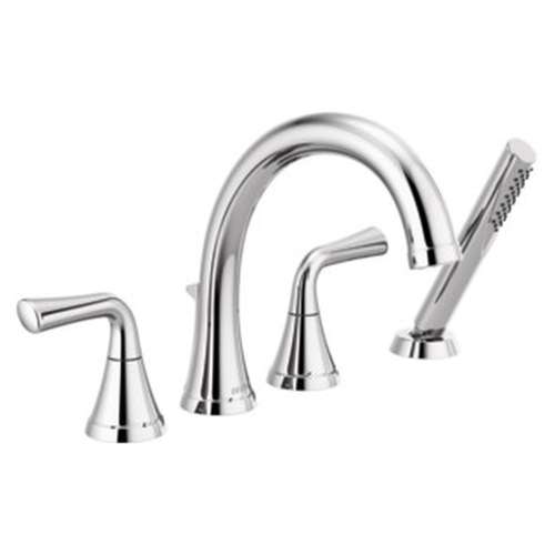 T4733 Kayra Delta Kayra Roman Tub Trim with Hand Shower, Chrome
