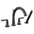 T4735-BL SAYLOR Delta SAYLOR Roman Tub Trim with Hand Shower, Matte Black
