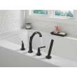 T4735-BL SAYLOR Delta SAYLOR Roman Tub Trim with Hand Shower, Matte Black