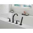 T4735-BL SAYLOR Delta SAYLOR Roman Tub Trim with Hand Shower, Matte Black
