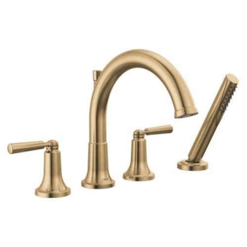 T4735-CZ SAYLOR Delta SAYLOR Roman Tub Trim with Hand Shower, Champagne Bronze