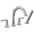 T4735-SS SAYLOR Delta SAYLOR Roman Tub Trim with Hand Shower, Stainless