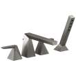 T4743-KS-PR Trillian Delta Trillian Two-Handle Roman Tub Trim with Hand Shower