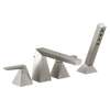 T4743-SS-PR Trillian Delta Trillian Two-Handle Roman Tub Trim with Hand Shower, Lumicoat Stainless