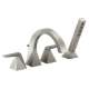 T4746-SS-PR Trillian Delta Trillian Two-Handle Roman Tub Trim with Hand Shower, Lumicoat Stainless