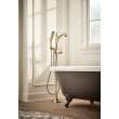 T4756-CZLHP-FL Dorval Delta Dorval Single Handle Floor Mount Tub Filler Trim-Less Handle, Champagne Bronze