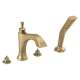 T4756-CZLHP Dorval Delta Dorval Roman Tub with Hand Shower Trim-Less Handles, Champagne Bronze