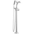 T4756-LHP-FL Dorval Delta Dorval Single Handle Floor Mount Tub Filler Trim-Less Handle