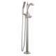 T4756-SSLHP-FL Dorval Delta Dorval Single Handle Floor Mount Tub Filler Trim-Less Handle, Stainless