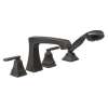 T4764-RB Ashlyn Delta Ashlyn Roman Tub with Hand Shower Trim, Venetian Bronze