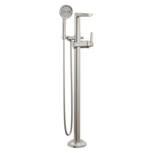 T4771-SS-PR-FL Galeon Delta Galeon Free Standing Tub Filler, Lumicoat Stainless