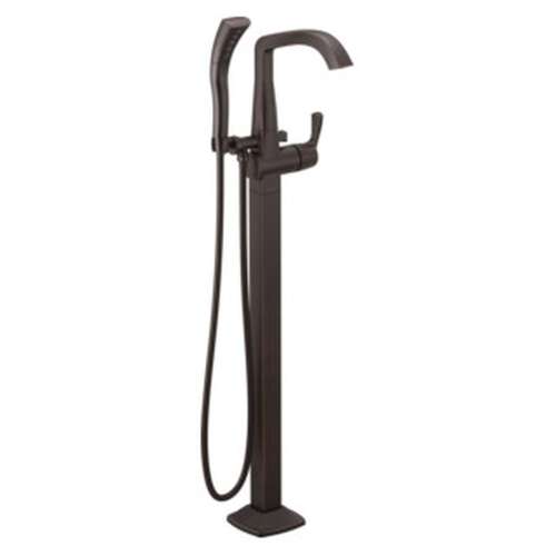 T4776-RBFL Stryke Delta Stryke Single Handle Floor Mount Tub Filler Trim, Venetian Bronze
