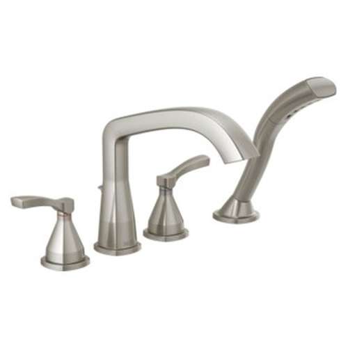 T4776-SS Stryke Delta Stryke Four Hole Roman Tub Trim, Stainless