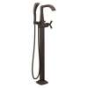 T47766-RBFL Stryke Delta Stryke Single Handle Floor Mount Tub Filler Trim, Venetian Bronze