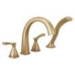 T4777-CZ Stryke Delta Stryke Four Hole Roman Tub Trim, Champagne Bronze
