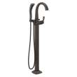 T4777-RBFL Stryke Delta Stryke Single Handle Floor Mount Tub Filler Trim, Venetian Bronze