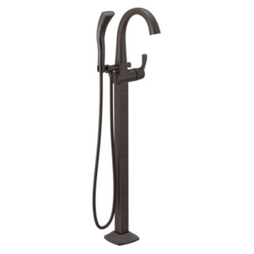 T4777-RBFL Stryke Delta Stryke Single Handle Floor Mount Tub Filler Trim, Venetian Bronze