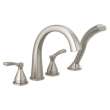 T4777-SS Stryke Delta Stryke Four Hole Roman Tub Trim, Stainless