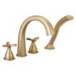 T47776-CZ Stryke Delta Stryke Four Hole Roman Tub Trim, Champagne Bronze