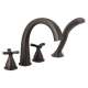 T47776-RB Stryke Delta Stryke Four Hole Roman Tub Trim, Venetian Bronze