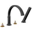 T4788-BLLHP Tetra Delta Tetra Roman Tub Trim with Hand Shower