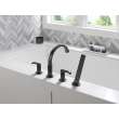 T4788-BLLHP Tetra Delta Tetra Roman Tub Trim with Hand Shower