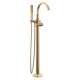 T4788-CZ-PR-LHP-FL Tetra Delta Tetra Floor Mount Tub Filler Trim, Lumicoat Champagne Bronze