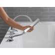 T4788-PR-LHP Tetra Delta Tetra Roman Tub Trim with Hand Shower, Lumicoat Chrome