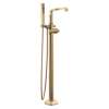 T4789-CZ-PR-LHP-FL Tetra Delta Tetra Floor Mount Tub Filler Trim, Lumicoat Champagne Bronze