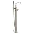 T4789-SS-PR-LHP-FL Tetra Delta Tetra Floor Mount Tub Filler Trim, Lumicoat Stainless
