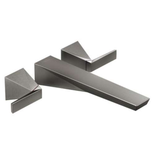 T5743-KS-PR-WL Trillian Delta Trillian Wall Mount Tub Filler Trim, Lumicoat Black Stainless