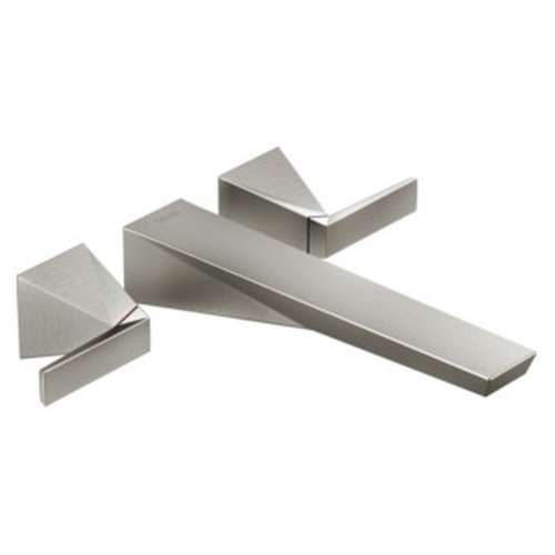 T5743-SS-PR-WL Trillian Delta Trillian Wall Mount Tub Filler Trim, Lumicoat Stainless