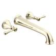 T5797-PNWL Cassidy Delta Cassidy Wall Mounted Tub Filler, Polished Nickel