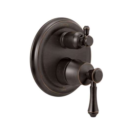 Cassidy Valve Trim with 3-Setting Integrated Diverter in Venetian Bronze