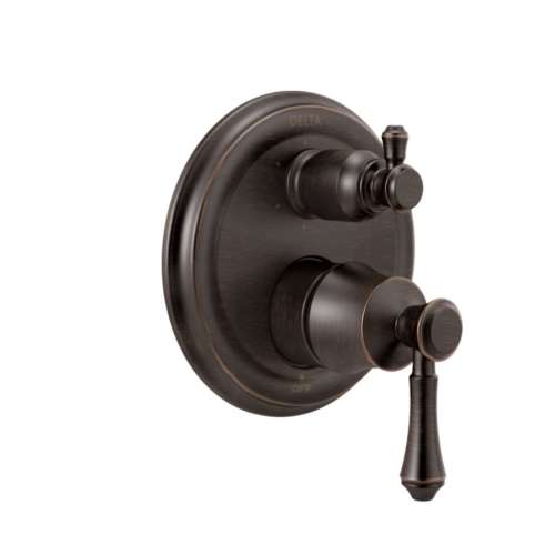 Cassidy Valve Trim with 6-Setting Integrated Diverter in Venetian Bronze