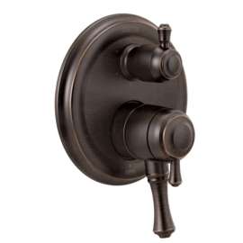 Cassidy Valve Trim with 6-Setting Integrated Diverter in Venetian Bronze
