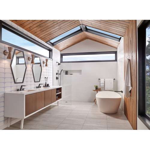 T11999-BL Pivotal 6-Setting 3-Port Diverter Trim in Matte Black