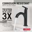 15749LF-BLPD Nicoli 6.81-in x 6.06-in x 8.75-in Single Handle Pull-Down Bathroom Faucet, Matte Black