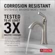 15864LF-SP Geist 7.25-in x 6.31-in x 9.50-in Single Handle Bathroom Faucet, Spotshield Brushed Nickel