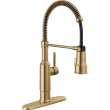 18804Z-CZ-DST Theodora 11.94-in x 10.75-in x 20.25-in Single-Handle Pull-Down Spring Kitchen Faucet, Champagne Bronze